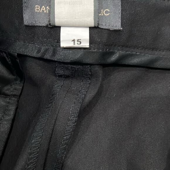 Republic Women's Stretch High Rise Wide Leg Trouser Pant Black Size 8L - Picture 7 of 7